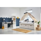 Kajuitbed met Tipi Cool Kids Wit 