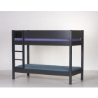 Zwart Manis-h Frigg stapelbed van 90x200 cm voor de kinderkamer.