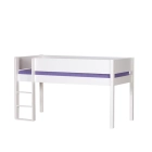 Manis-H Frej halfhoogslaper wit 90x200 met trap.