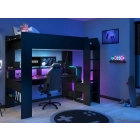 Gamer Hoogslaper met bureau en LED-verlichting - 3480940295457 - Parisot - PS Slapen.