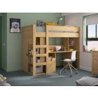 Hoogslaper Lugano Eiken van Gautier met bureau en kledingkast - EAN 3483601207196 - PS Slapen.