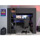 Hoogslaper gamingbed 'the cube 5050' van PS Slapen