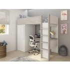 Hoogslaper met kledingkast en bureau_PSSlapen