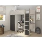 Hoogslaper met kast_Studio New_Antraciet