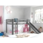 Halfhoogslaper princess met glijbaan in het grijs van PS Slapen