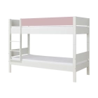 Manis-H Stapelbed Huxie wit met roze front.