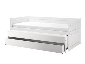 Lifetime kajuitbed met logeerbed en bedlade in het wit