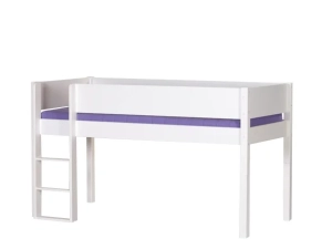 Manis-H Frej halfhoogslaper wit 90x200 met trap.