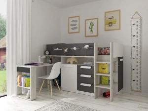 Halfhoogslaper met bureau en kast_Yolo_Antraciet_6020_PSSlapen