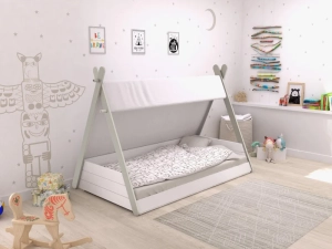 90 x 200 Kinderbed in Totem thema van PS Slapen