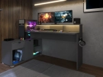 Hoek gaming bureau Wortex Shadow Grey van Parisot – EAN 3170720625122.