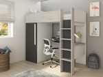 Hoogslaper met kast_Studio New_Antraciet