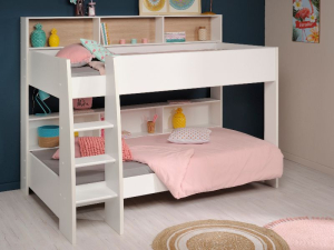 Stapelbed Leo Wit/Eiken