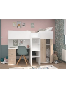 Halfhoogslaper met opbergruimte model Tom (EAN 3480940295129) – identiek aan Tristan en Neda.